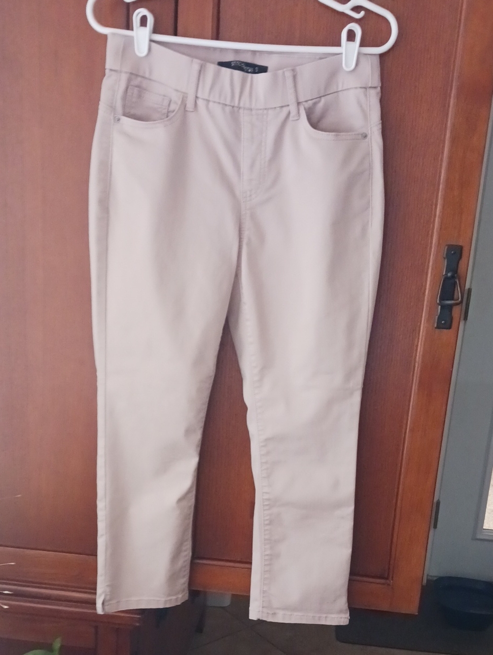 Cropped Slim Ankle Pants in Cashmere Rose